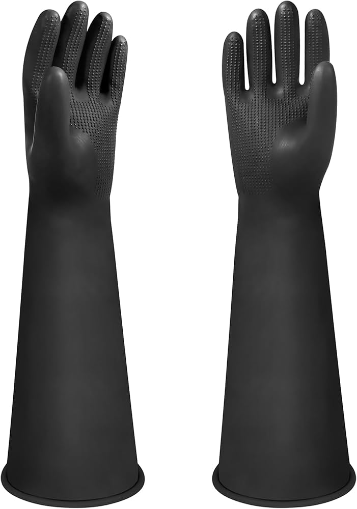 18inch heavy duty rubber gloves