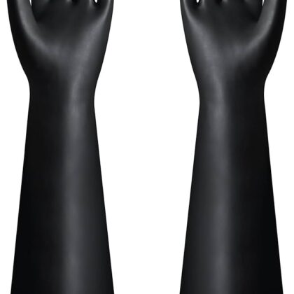 22 inch heavy duty chemical rubber gloves