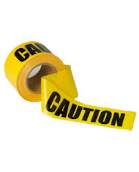 yellow caution tape