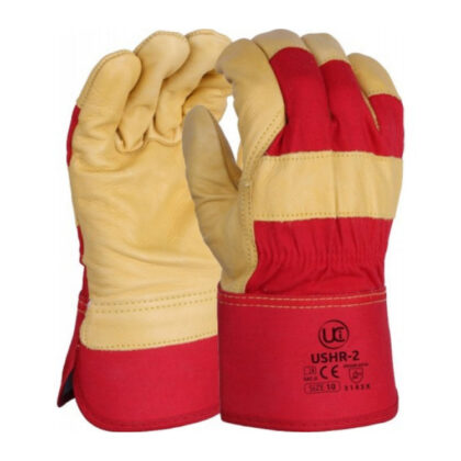 short yellow rigger gloves